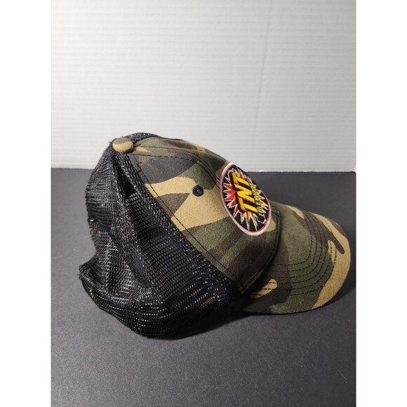 TNT Fireworks Trucker Baseball Cap Hat One Size Hook And Latch Camouflage - Picture 2 of 5